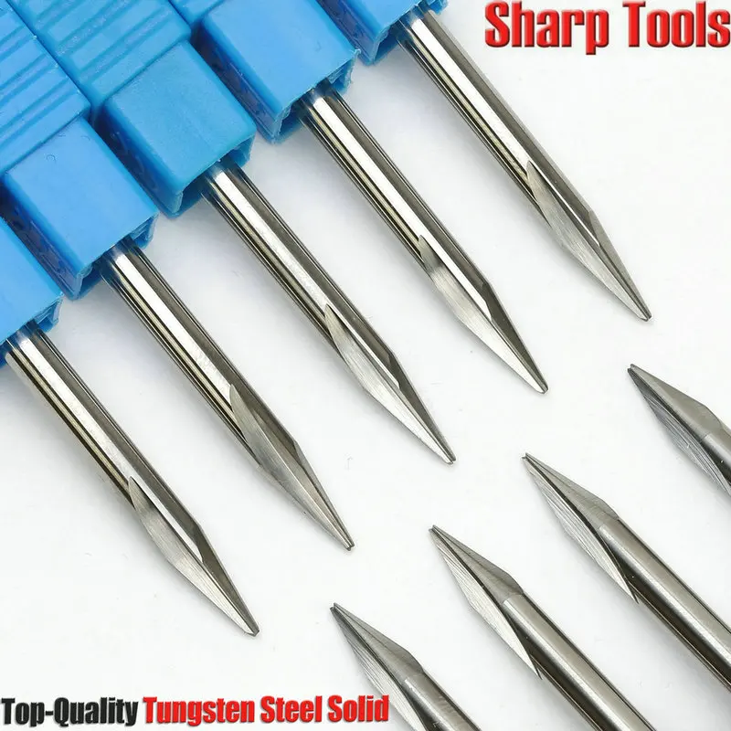 two straight flutes engraving tools