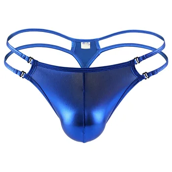 Leder Herren Tanga Unterwäsche Penis Pouch Männer G String Jock Strap  1