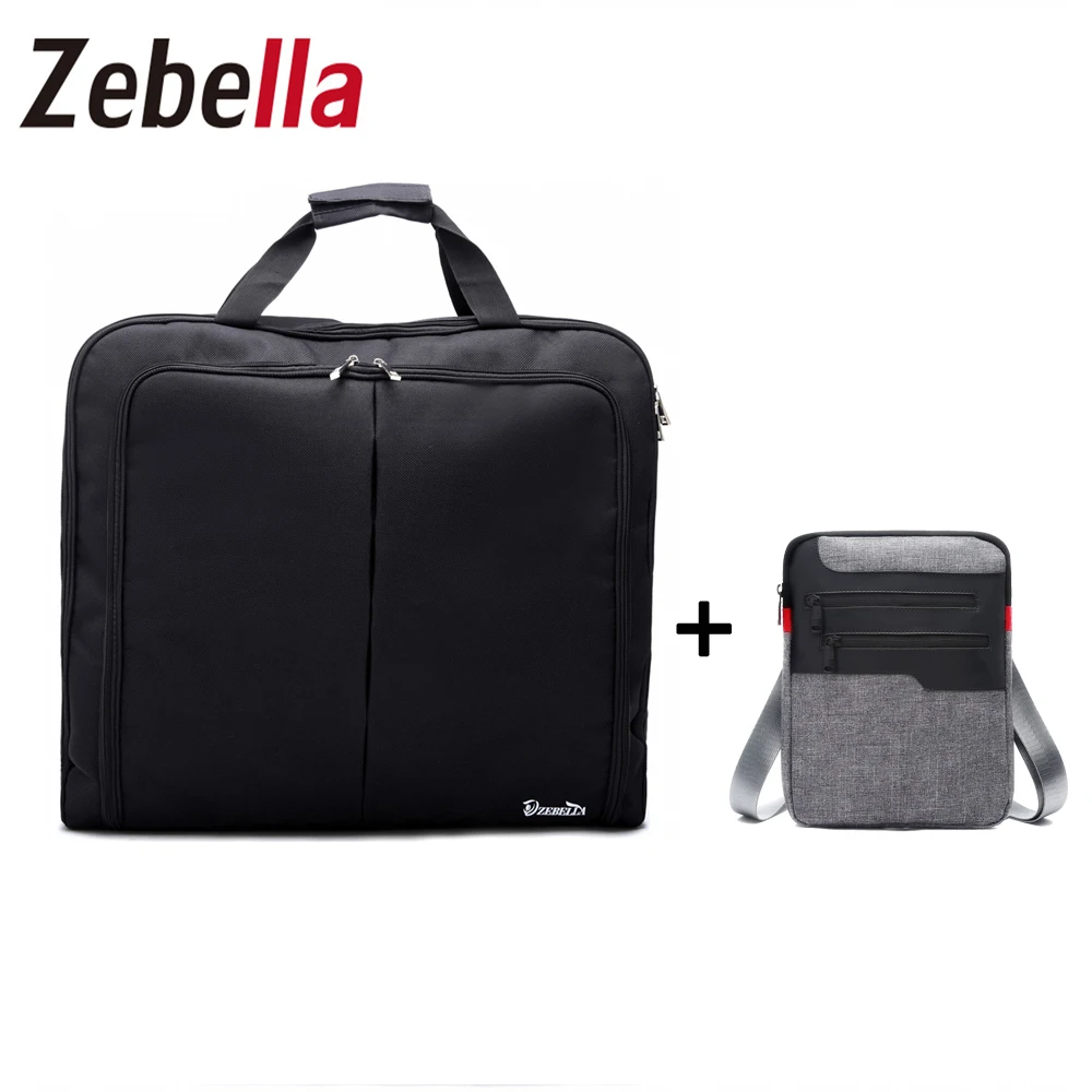Zebella Men's Travel Bag Set Waterproof Garment Suit Bags Durable Business Trip Briefcase Male