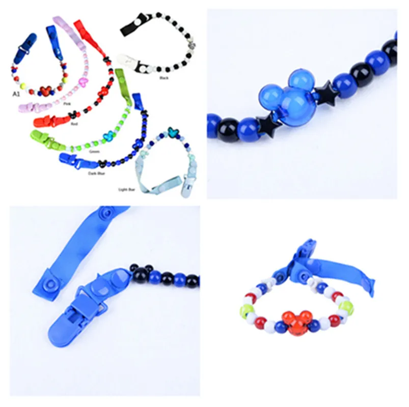 New Baby Pacifier Clip Chain Ribbon Holder Pacifier Clips Leash Strap Beads Nipple Holder For Infant Feeding New Baby Pacifier Clip Chain Ribbon Holder Pacifier Clips Leash Strap Beads Nipple Holder For Infant Feeding