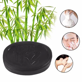 

70G Black Bamboo Charcoal Whitening Handmade Soap Cheap Price Facial Skin Care Acne Treatment Oil Control Whitening Facial Soap