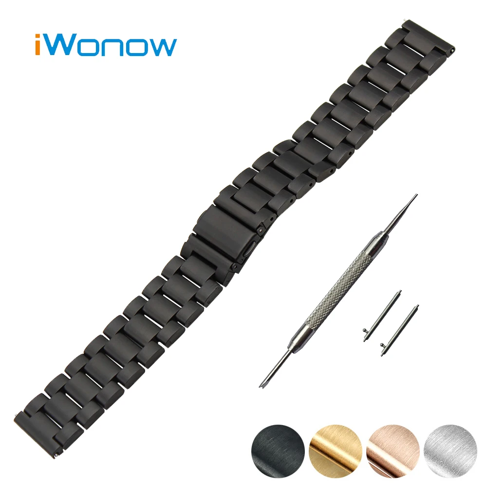 

Stainless Steel Quick Release Watch Band 22mm for Samsung Galaxy Gear 2 R380 Neo R381 Live R382 Strap Wrist Belt Bracelet + Tool