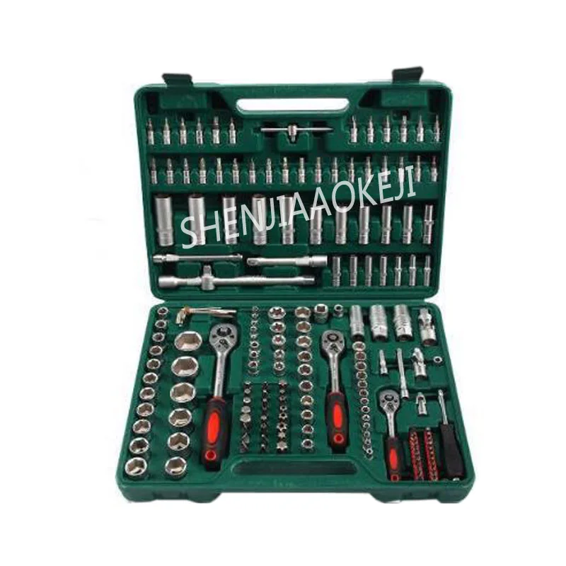 171pcs/set sleeve tool combination Chrome vanadium steel Household mechanic car repair | Инструменты