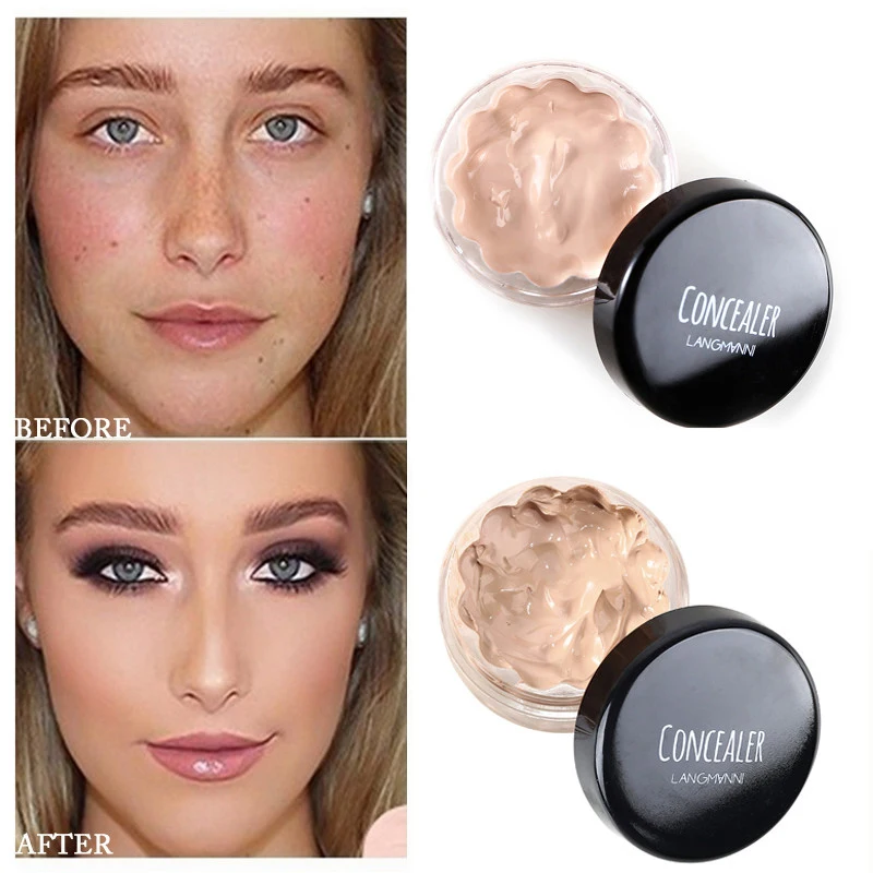 

Professional Full Cover Concealer Hide Blemish Creamy Face Lip Eye Foundation Contouring Makeup Face Corrector Concealer 12ml