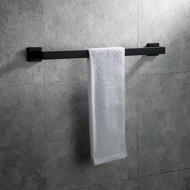 black towel racl bathroom hardware pendant 304 stainless steel bar towel towel ring