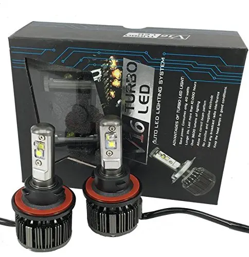 2 шт. Автомобильные светодиодные фары H4 H7 H8 H9 H11 9005 9006 CREE XHP50 80 Вт V16 Turbo|Передние