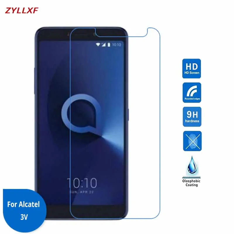 

For Alcatel 3V Tempered Glass Premium Screen Protector Film 6.0 inch 9H 2.5D Safety Film For Alcatel3V on 3V 3 V