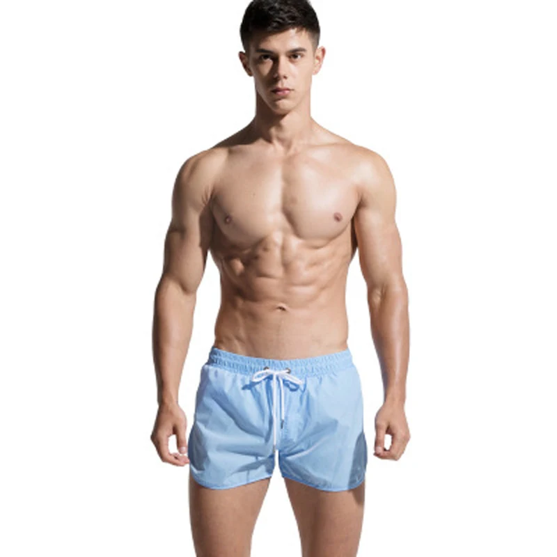 Summer Mens Quick Dry Swimwear Male Beach Lining Swimming Bathing Suit