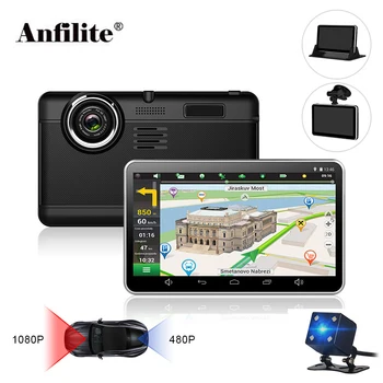 

Anfilite 7"10pcs Capacitive screen car dvr Android GPS navigator WIFI Full HD 1080P Video truck Recorder Registrar camera