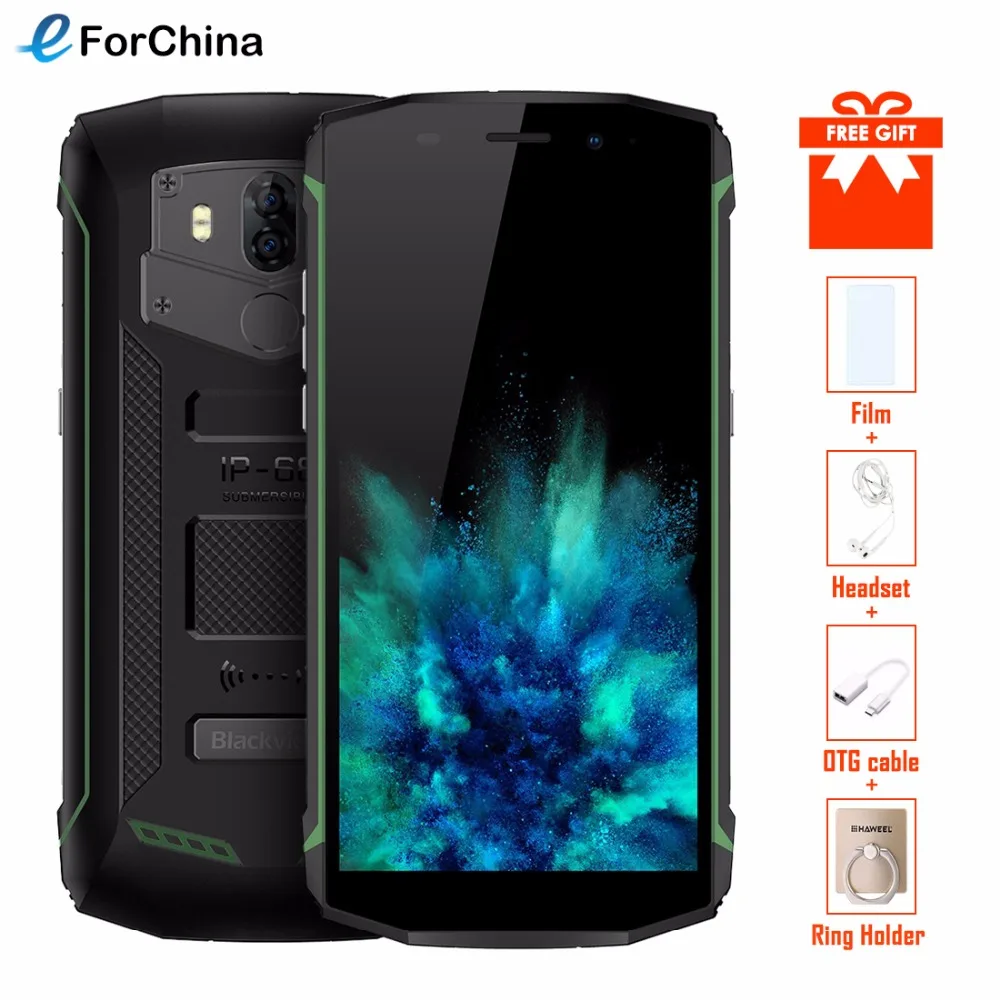 Blackview BV5800 смартфон IP68 Водонепроницаемый 5 дюйма HD 18:9 + Android 8 1 мобильный телефон с
