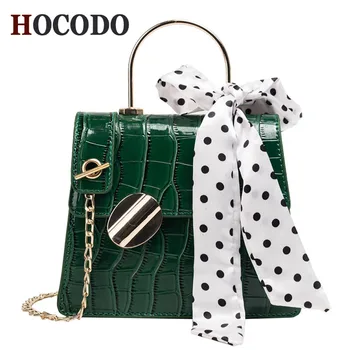

HOCODO Stone Pattern Women Messenger Bags Quality PU Leather Chain Shoulder Bag Scarf Handbags Purses Fashion Crossbody Bags Sac