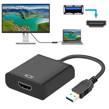 

USB 3.0 to HDMI Audio Video Adaptor Converter Cable for Windows 7/8/10 PC 1080P