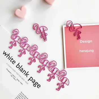 

10Pc Pink Cute Flamingo Paper Clip Baby Shower Birthday Party Decorations Kids Flamingo Wedding Decoration Christmas Decoration.
