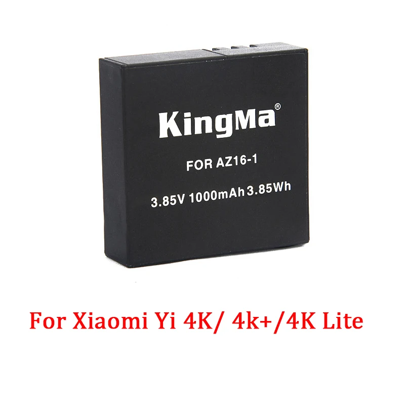 Аккумулятор для Xiaomi Yi 4K 4k + Xiaoyi Lite аккумулятор 1000 мАч с зарядным устройством экшн