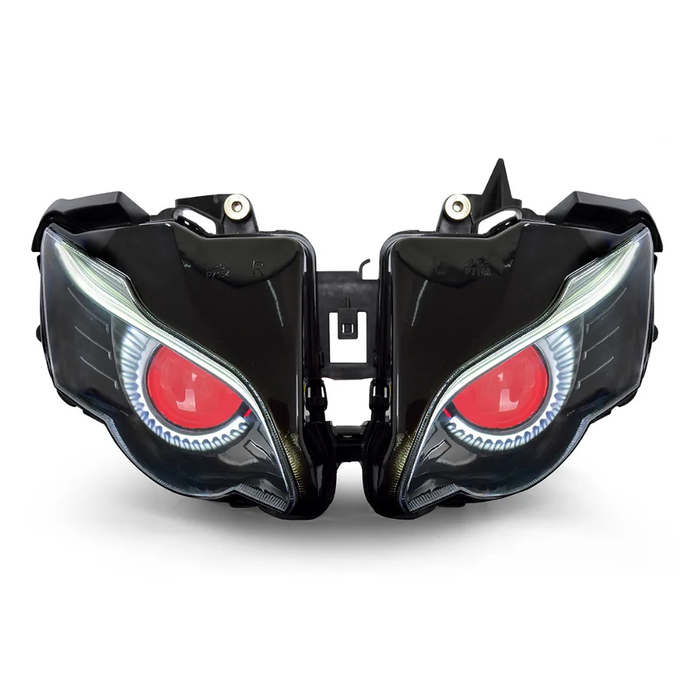KT фара для Honda CBR1000RR 2008-2011 LED крючке красный демон глаз Мотоцикл HID сборки проектора