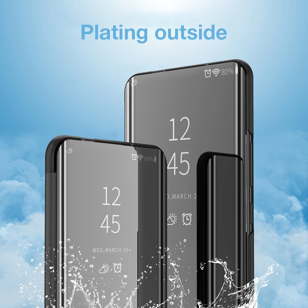 Умный прозрачный зеркальный чехол OTAO P для Huawei P20 P30 P9 P10 Lite Mate 10 20 Pro откидные Чехлы