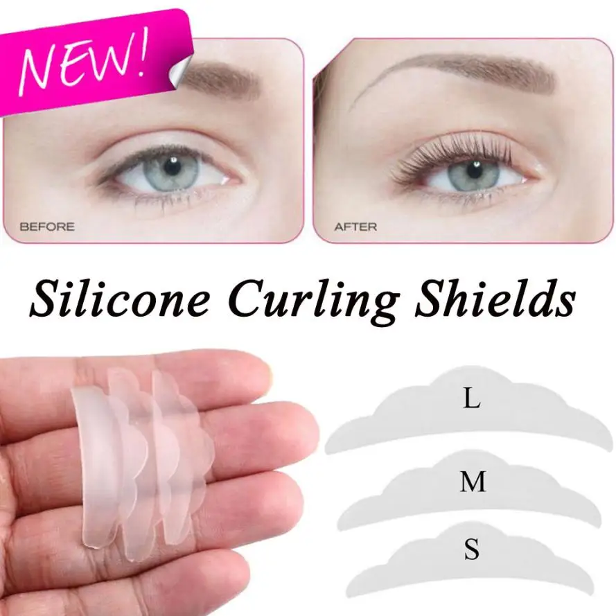 3 Pairs eyelash pads under eye patch eyelash extension Silicone