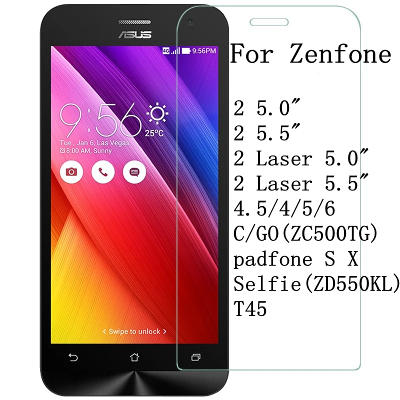 

Tempered Glass For Asus Zenfone 2 Laser ZE500KL ZE550KL ZE500CL ZE550ML Go ZB500KL 3 Max ZC520TL ZB452KG ZE520KL 9H Film Case