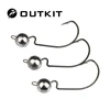 OUTKIT 5pcs/lot crank Jig head hook 3.5g 5g 7g fishing hook lead Jig lure hard baits soft worm fishing tackle accessories ► Photo 1/5