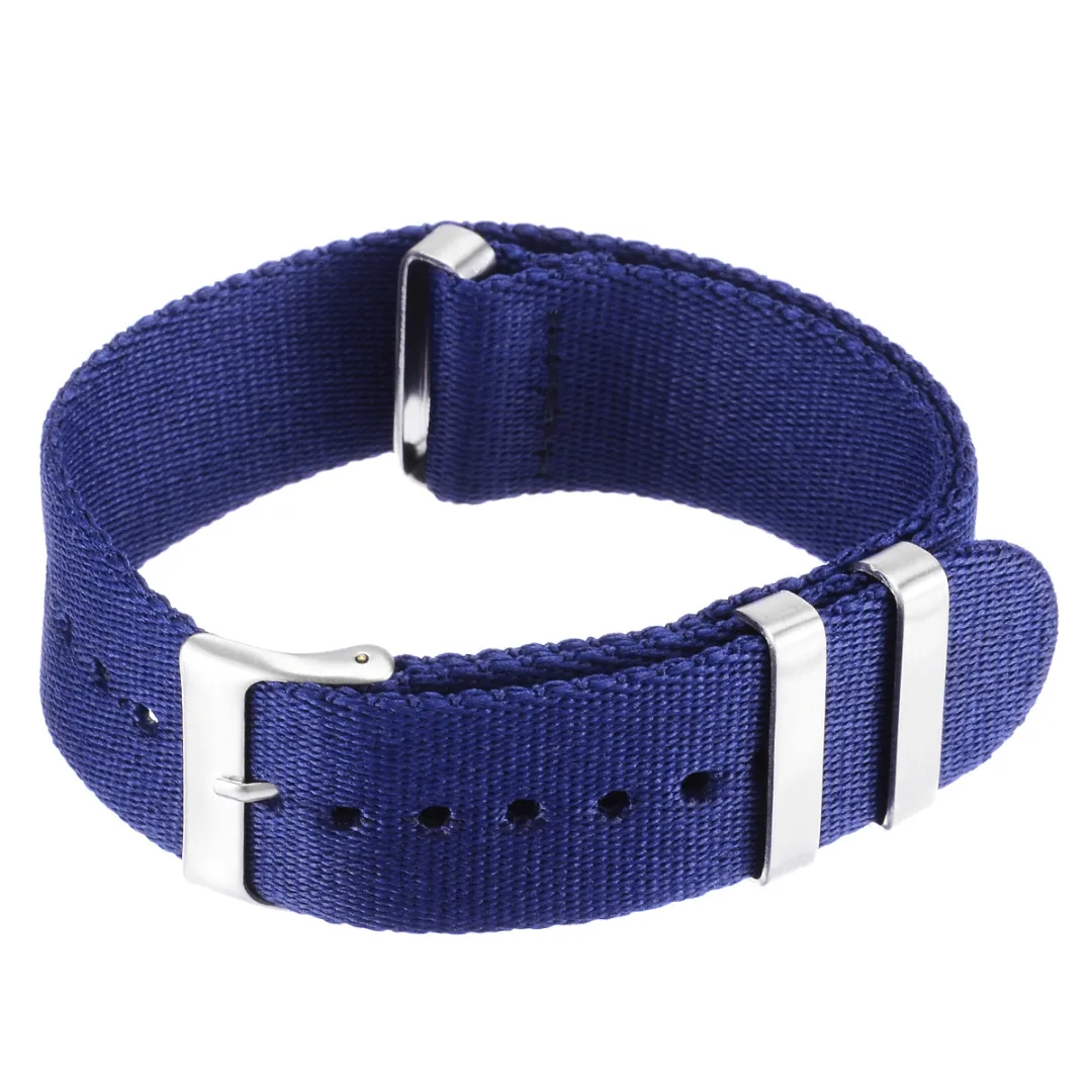 Shellhard Causal 22mm Fashion Military Nylon Wrist Watch Band Unisex 8 Colors Nylon Watch Straps Replacement Belt For Watches