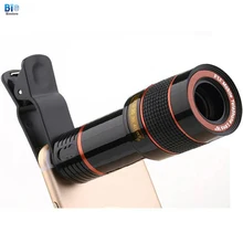 Biostore 12X телеобъектив универсальный зажим для мобильного телефона телескоп линзы для Iphone оптический зум внешний широкоугольный объектив