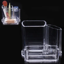 Clear Acrylic Makeup Cosmetic Organizer Lipstick Brush Display Holder Stand for make up tools Beauty Women 2016