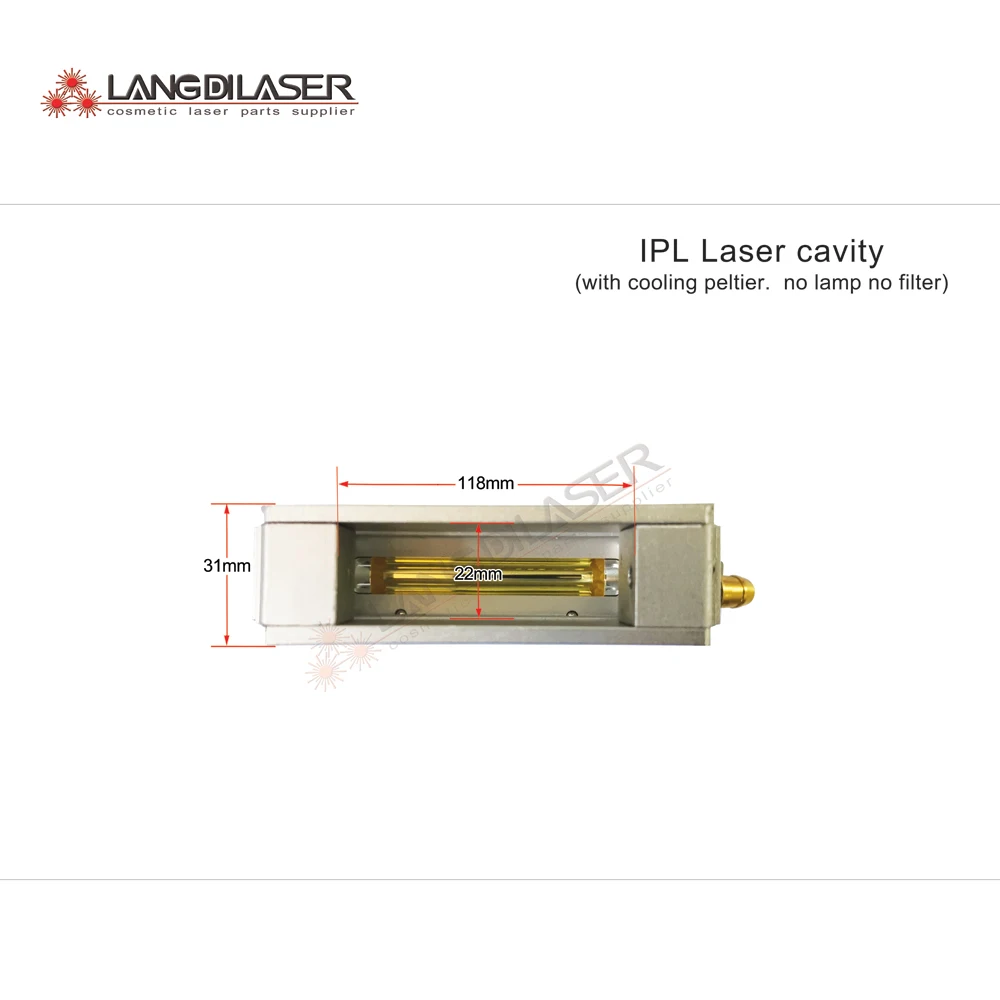 Деталь для головки фотоаппарата IPL / OPT/SHR прохождения лампы диаметром 7 мм с