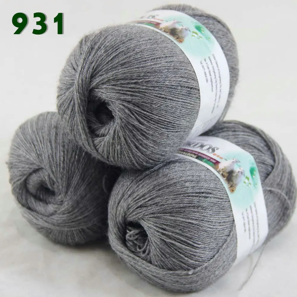 Sale Lot of 3 Balls x50gr LACE Soft Acrylic Wool Cashmere hand knitting Yarn 926 