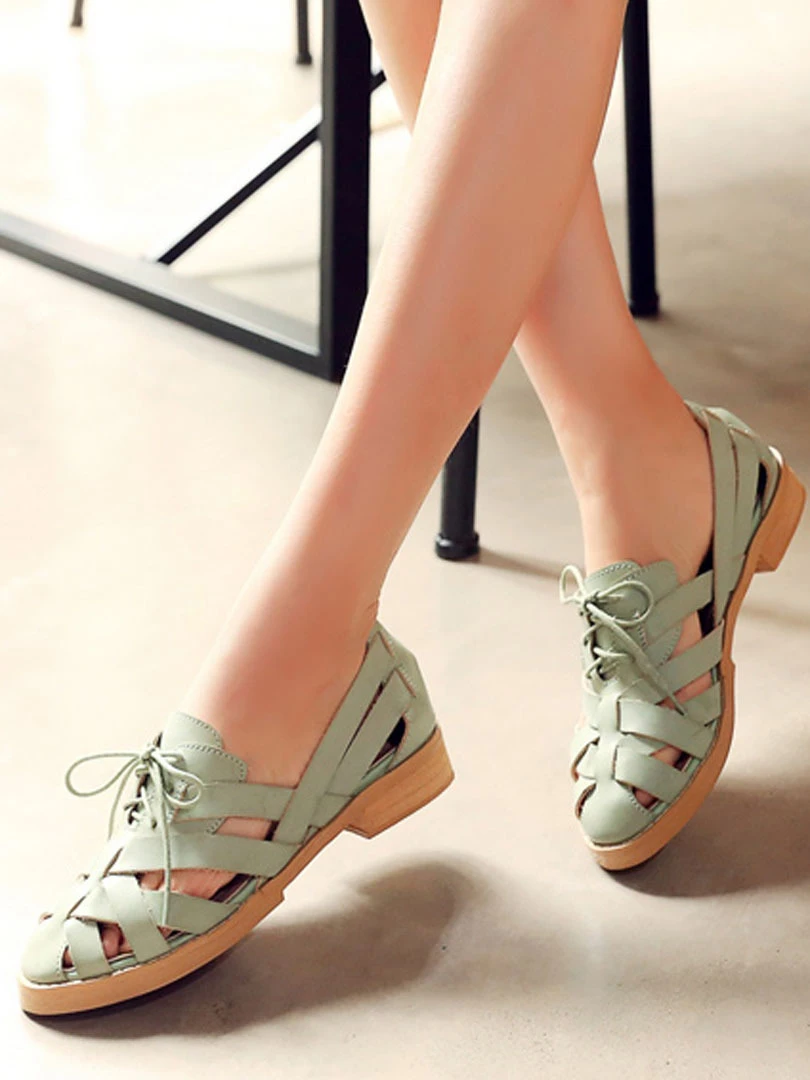 green cross sandals