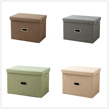 

E-doo Storage Box, Collapsible Fabric Storage Cube Basket Bin with Lid Organizer Basket for Washing Laundry, Toys and Clothes