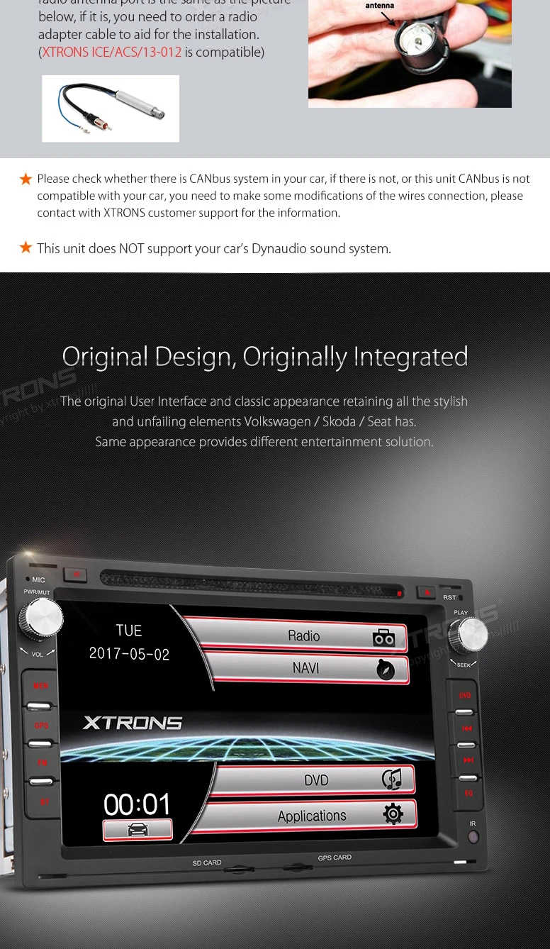 Clearance 7" Special Car DVD for Volkswagen Passat 2001-2005 & Transporter 1998-2009 & T5 Multivan (Startline) 1998-2009 & Lupo 1997-2005 4