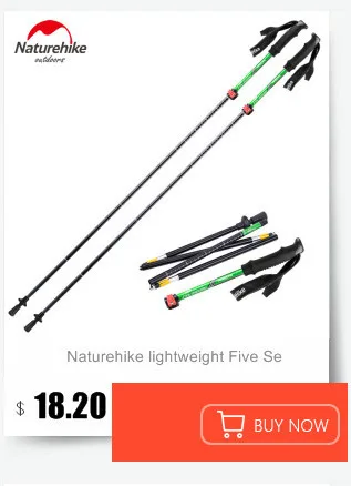 NatureHike 5-section Carbon Fiber Walking Stick Ultralight Adjustable Trekking Pole Walking Sticks Camping Trekking Hiking Stick