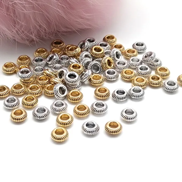 50 sztuk 7x3mm złoto srebro kolor stopu cynku koraliki okrągłe koraliki dystansowe luzem koraliki do tworzenia biżuterii DIY bransoletka naszyjnik tanie i dobre opinie Ze stopu cynku Metal Zinc Alloy zawieszki Okrągły kształt moda metal beads 3 5mm 50 sztuk 7x3mm złoto srebro kolor stopu cynku koraliki okrągłe koraliki dystansowe luzem koraliki do tworzenia biżuterii DIY bransoletka naszyjnik tanie i dobre opinie Ze stopu cynku Metal Zinc Alloy zawieszki Okrągły kształt moda metal beads 3 5mm