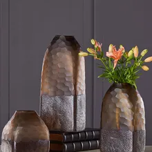 Стеклянная ваза с рыбками, современный простой Декор для гостиной, мягкое украшение, водная Цветочная ваза для творчества