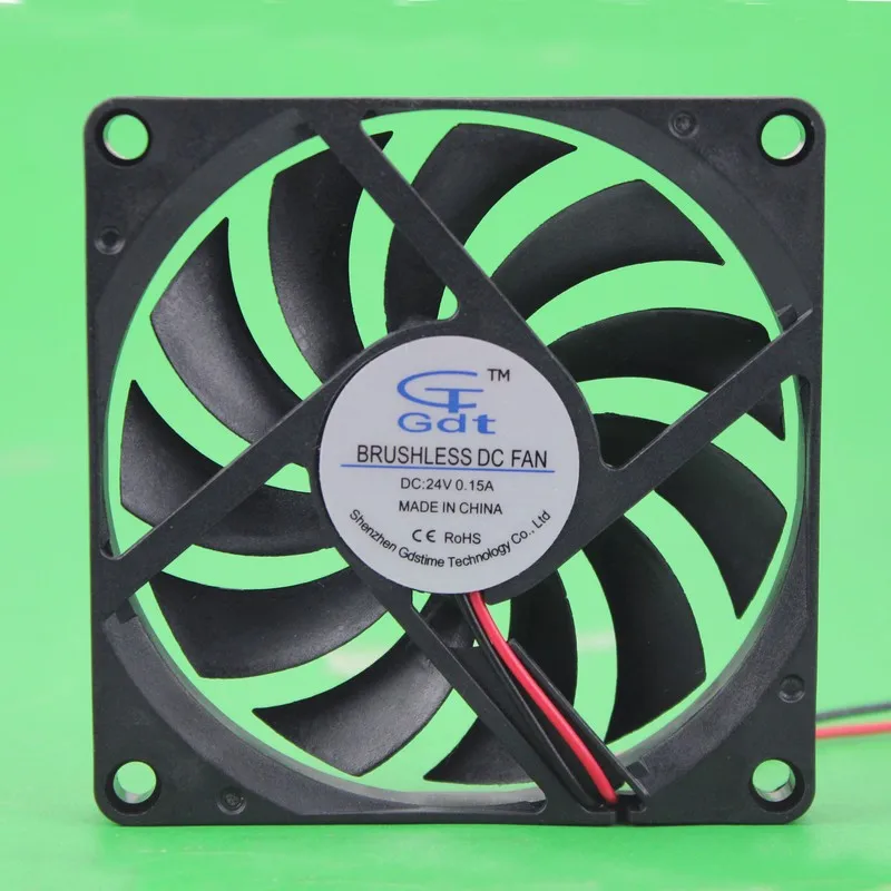 

2pieces Lot Gdstime 8cm 80mm 80mmx80mmx10mm Ventilation Cooling 24V DC Fan