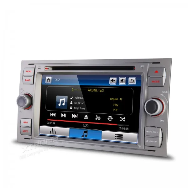 Sale 7" Gray Color Special Car DVD for Ford Galaxy 2005-2007 & Kuga 2008-2011 & Mondeo 2004-2007 & S-Max 2007-2009 & Focus 2005-2007 2