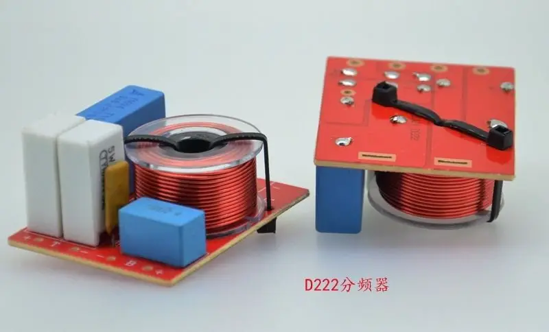 

2pcs 2-Way Crossover Filters 2 Unit Hi-Fi Speaker Frequency Divider 4~8ohm 60W