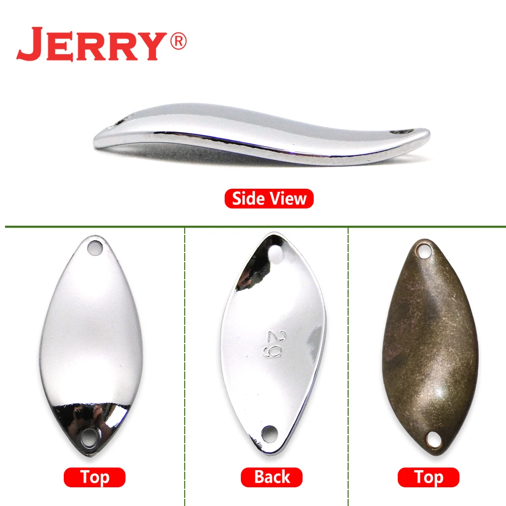 Jerry 0,6 г, 1,2 г, 1,8 г, 2,8 г, микро ложки, спиннинговые рыболовные приманки, металлическая приманка, латунная форель, приманки, Неокрашенная заготовка, pesca gliters DIY