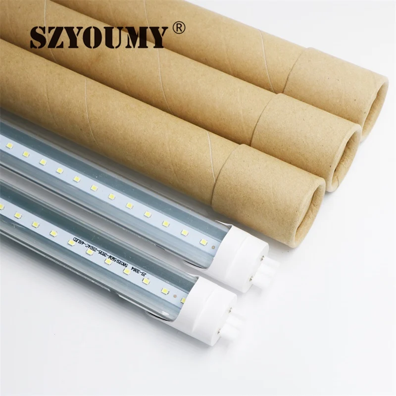

SZYOUMY 15pcs/Lot T8 Led Tube 1500mm 150cm 5ft 1.5M 24W G13 SMD2835 Chip High Lumens Milky And Clear Cover Available