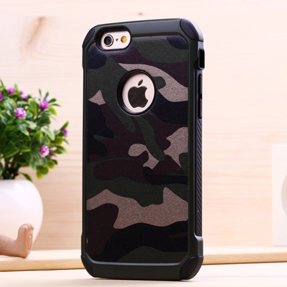 Камуфляж Case Для iPhone 6 Армия Силиконовые защитная Крышка Коке fundas Rubber Назад крышка|
