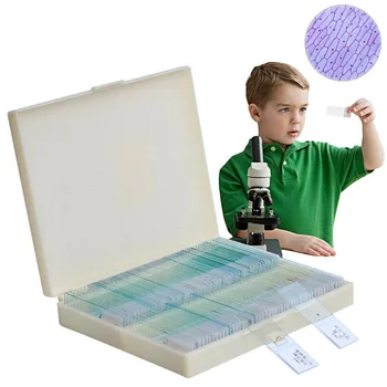 

100pcs microscope slice specimen animal plant cell tissue specimen slide experiment child safety specimen slice