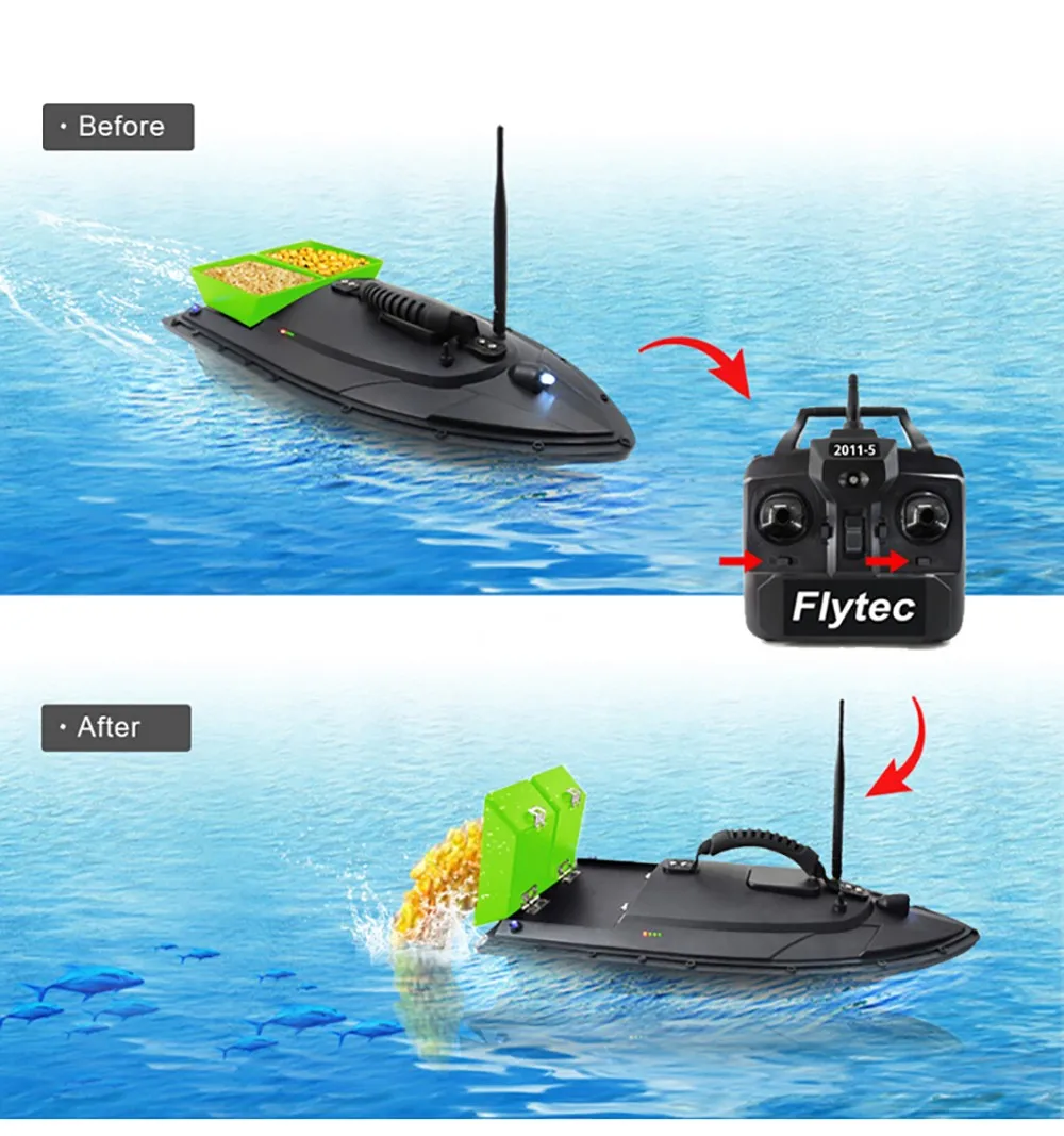 Flytec 2011-5 рыболокатор 1,5 кг загрузка 500 м RCl рыболовная приманка лодка 2011-15A RC корабль скоростная лодка RC игрушки