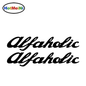 

HotMeiNi Car Sticker Jdm styling Window Bumper Vinyl Truck Body Decal Waterproof 2*Alfaholic Alfa Romeo 22*4.5cm
