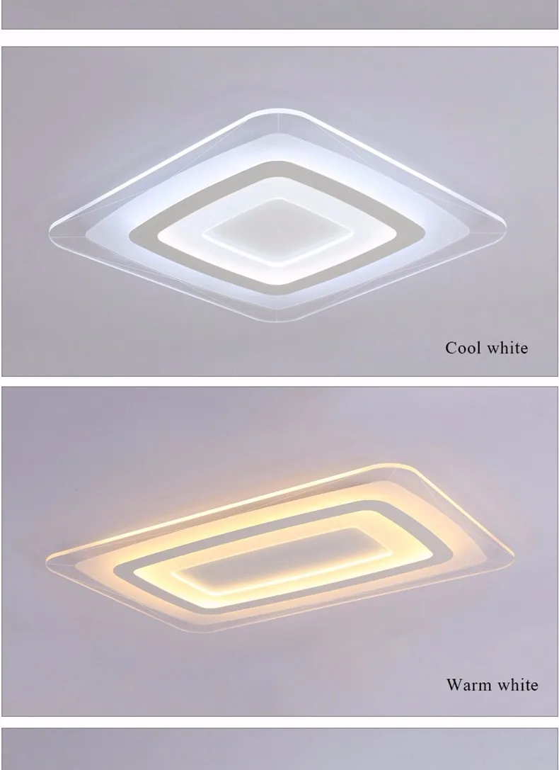 Супер-тонкий квадрат Открытый Потолочные светильники внутреннего освещения led Luminaria Abajur современные светодиодные Открытый Потолочные