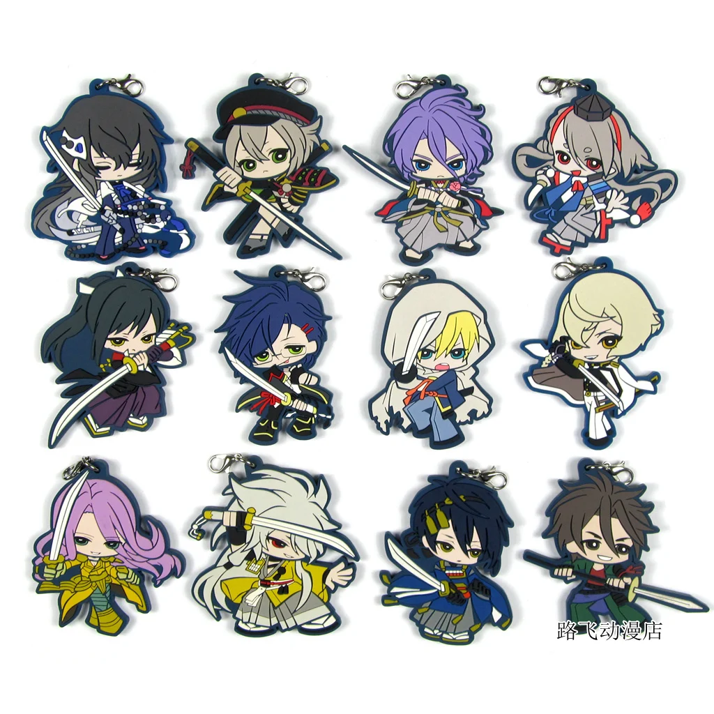 Touken Ranbu Online Mikazuki Munechika Yamanbagirikunihiro Akashi Kuniyuki аниме мобильный телефон Bag резиновый