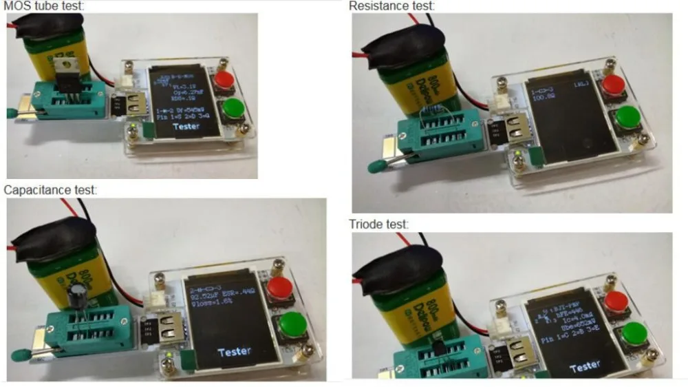 MK-328 MK328 Mega328 M328 ATmega328 8 МГц цифровой Транзистор тестер Триод DIY наборы