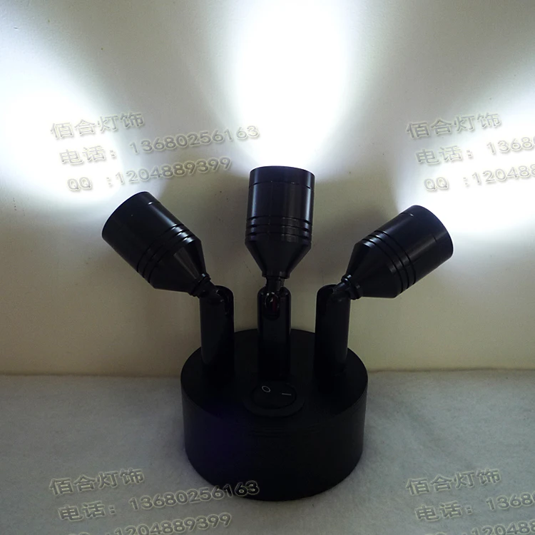 

NEW Built-in lithium battery LED spotlight Rechargeable led their own power Background jewelry lamp with power wireless SD6