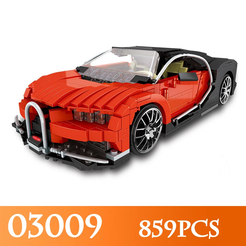 

Finger Rock 03009 859Pcs Technic Series The Gallon Supercar Model Building Kits Compatible With LegoINGLYs Car Toys For Children