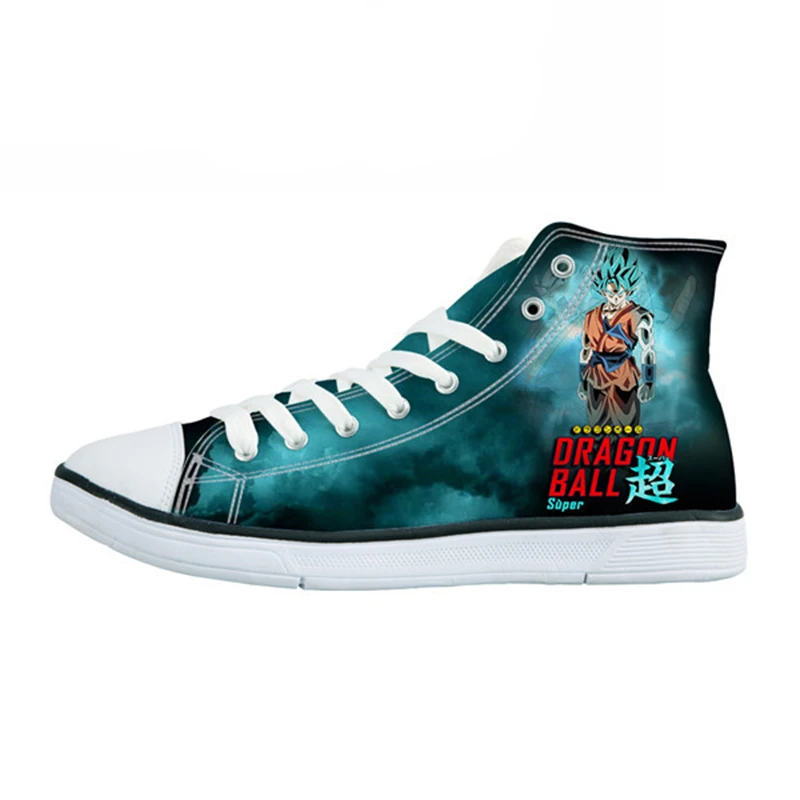 

THIKIN Fashion Women Vulcanized Shoes Dragon Ball Printed Flat Shoes Cool Footwear For Girls Z GT High-top Walking Shoes