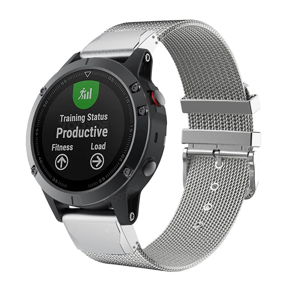 Fenix 6 браслет 22 мм QuickFit Milanesel из нержавеющей стали ремешок для часов Garmin Fenix 5/5 Plus/Instinct/Forerunner 935